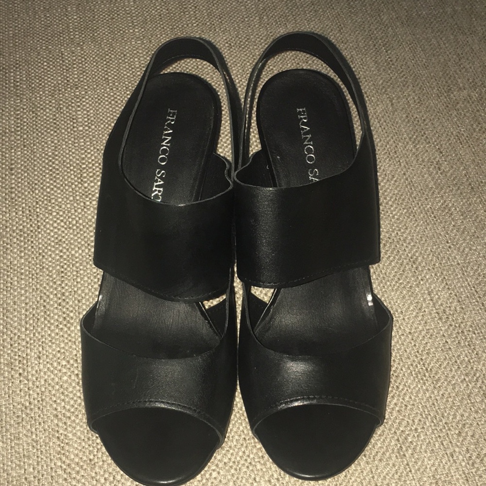 Franco Sarto black heeled sandal